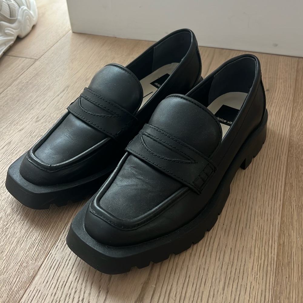 Dolce Vita Black Loafers Size 7